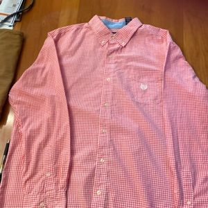 Chaps, Size XL, Pink & White Gingham